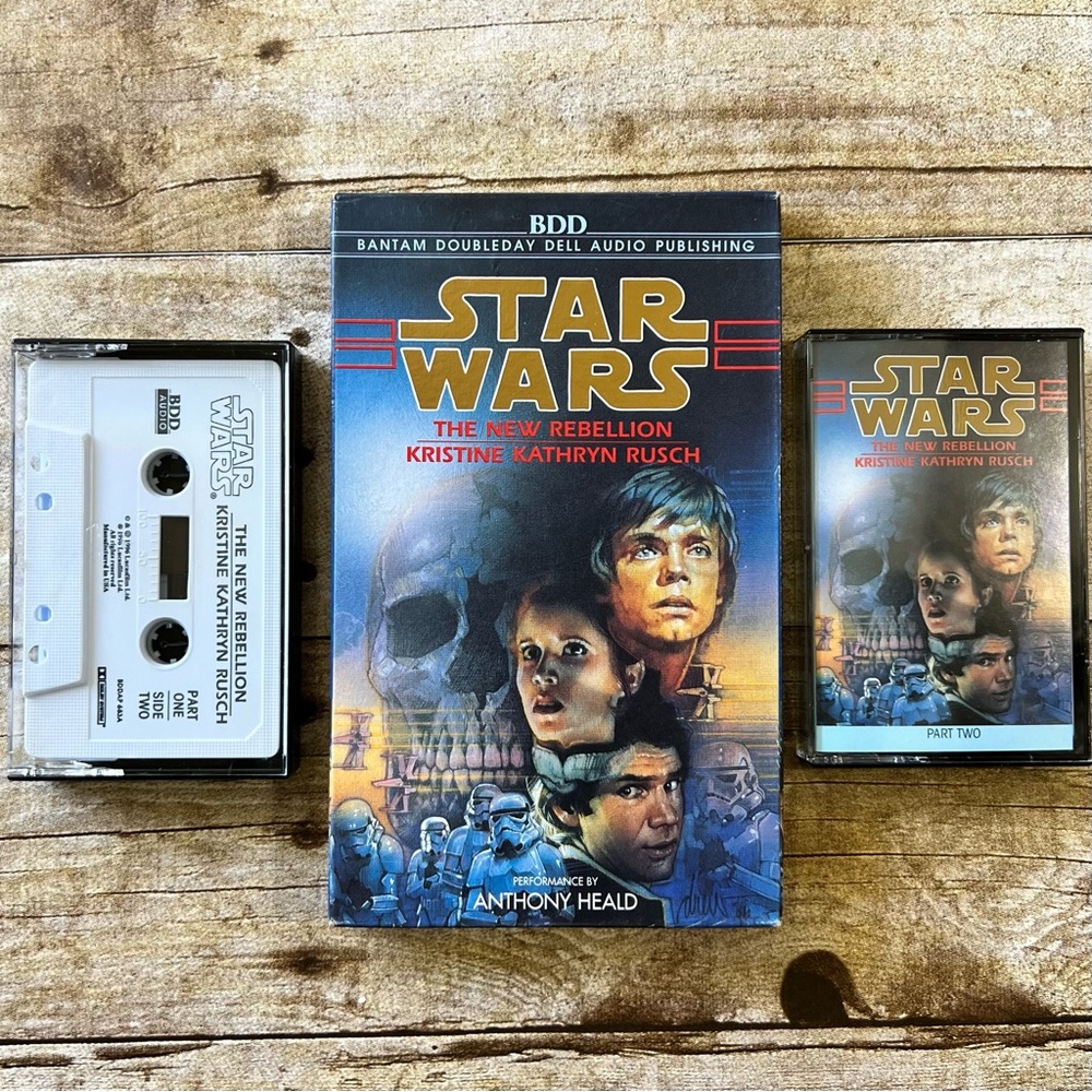 Star Wars The New Rebellion Audiobook 2 Cassette Tapes Anthony‎ Heald 1996 BDD